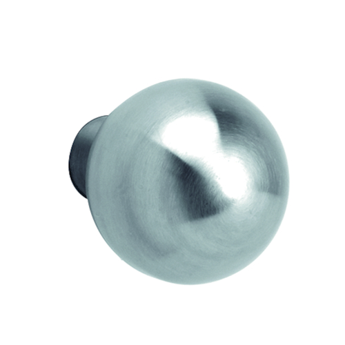 DEURTOP BOL 2091 VAST of DRAAIBAAR inox - Ø50 - H72mm - excl bev - excl rozet Productafbeelding BIGPIC L