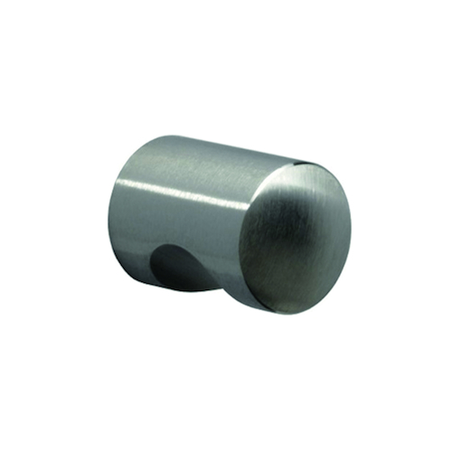 MEUBELKNOP BUISVORM met inkeping Ø15mm - L26mm - inox Productafbeelding BIGPIC L