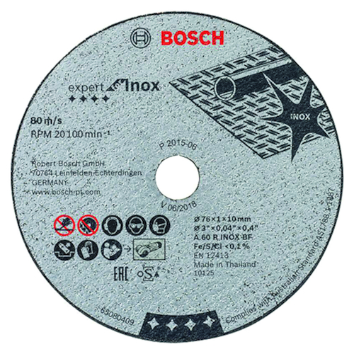 SLIJPSCHIJF vr INOX BOSCH Ø125x1mm Productafbeelding BIGPIC L