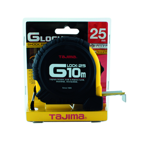 ROLMETER G-LOCK 25mm - 10M - schokbestendig met riemclip Productafbeelding BIGPIC L