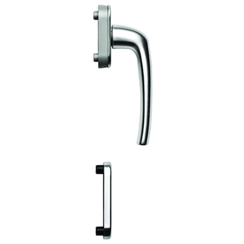 RAAMGREEP greenteQ INTERIEUR BALKON PZ - F9 inox look Productafbeelding BIGPIC L