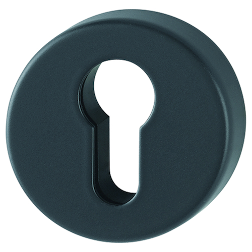 SLEUTELPLAAT ROND 42KVS PZ - Ø52x9mm - zwart mat-dd37-42mm-incl nok-oc pvc Productafbeelding BIGPIC L