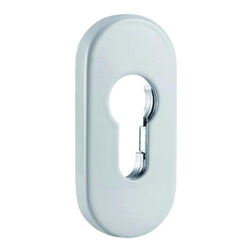 DEURKRUKGN U-afgerond KLASSE 3 Ø19mm - L140mm - ronde rozet met veer - zwart stru Productafbeelding BIGPIC L