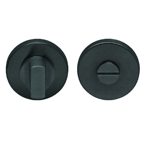 SLEUTELPLAAT ROND Qtec WC - Ø52x11mm - zwart struct - dd37-45mm - oc pvc Productafbeelding BIGPIC L