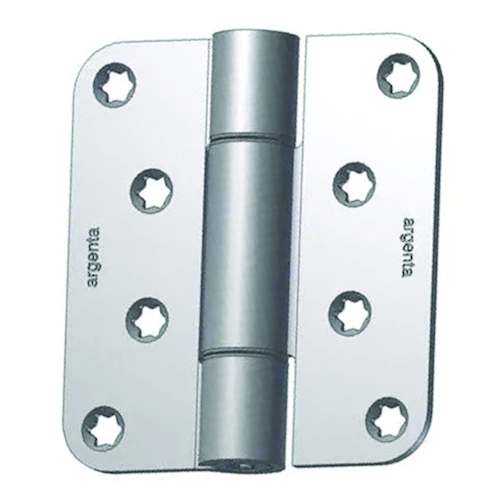 PAUMEL 100/90 AR TOE SARANA inox - Ø20mm - omkeerbaar - lemmerdikte 3mm Productafbeelding BIGPIC L