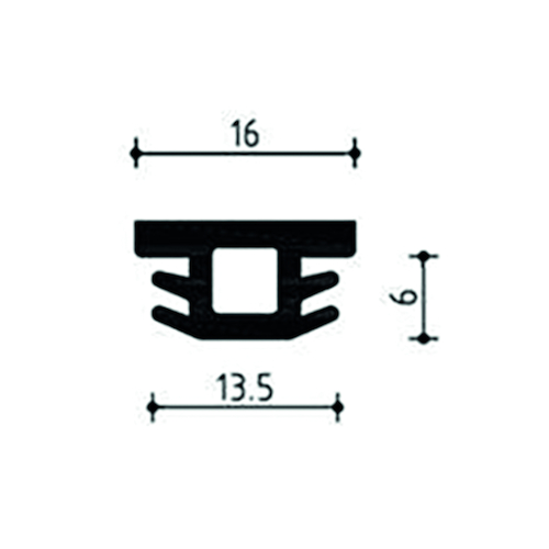 VULSTRIP S5033 - ramen & deuren zilver - beslaggroef Productafbeelding BIGPIC L