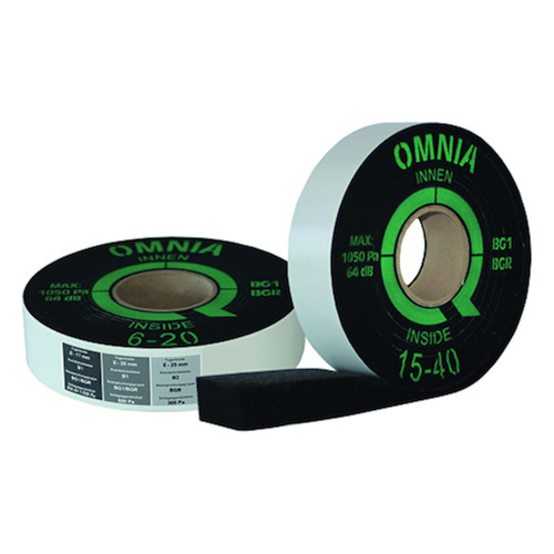 VOEGDICHTINGSBAND (zwellend)  greenteQ OMNIA BG1 br.53xd.4-30mm - l.8m - zwart - 1050Pa Productafbeelding BIGPIC L