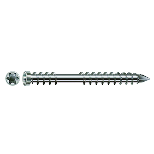 SPAX SCHROEF RVS A2 T-STAR HOUTEN TERRAS (GV) 50-60 T25 - KK - speciale fixeerdraad Productafbeelding BIGPIC L