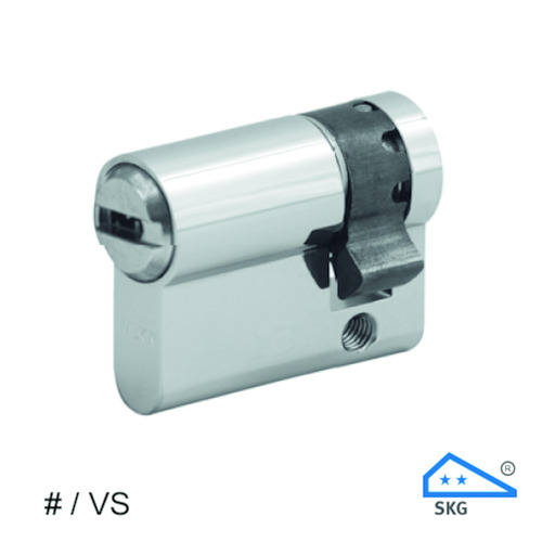 HALVE PROFIELCILINDER Qtec 6 stiften SKG2 45MM - 10/35 - VS - 5 keersleutels  - codekaart Productafbeelding BIGPIC L