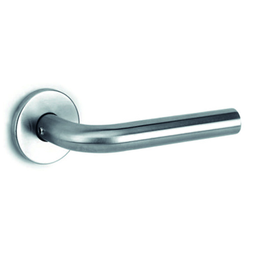 DEURKRUKGN TL3102 L-afgerond KLASSE 3 Ø19x135 - rozØ53x6,5 - stiftØ8mm - dd37-60mm -inox Productafbeelding BIGPIC L