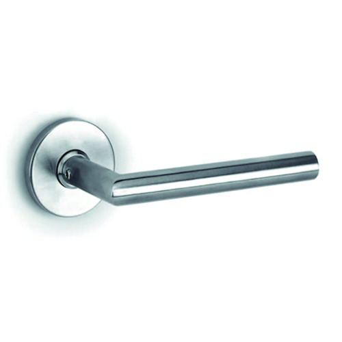 DEURKRUKGN TL0103 L-gelast Ø16x130 - rozØ53x6 - stiftØ8mm - dd37-60mm - inox Productafbeelding BIGPIC L