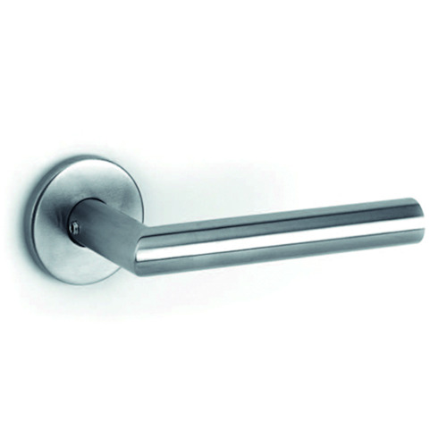 DEURKRUKGN TL3104 L-gelast KLASSE 3 Ø19x135 - rozØ53x6 - stiftØ8mm - dd37-60mm - inox Productafbeelding BIGPIC L