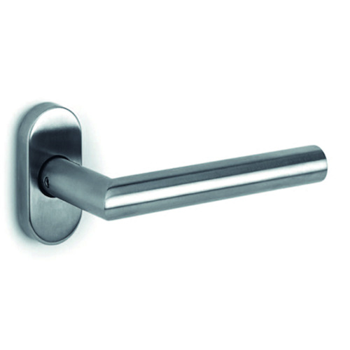 DEURKRUKGN TL3204 L-gelast Ø19x135 - roz ovaal 6,5mm- Ø8mm - dd37-60mm - inox Productafbeelding BIGPIC L