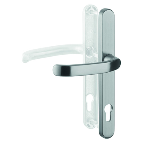 DEURKRUKGN DG28.S216.ER.SS.IN interieur greenteQ 92PZ - H243xB28xD12mm - inox Productafbeelding BIGPIC L