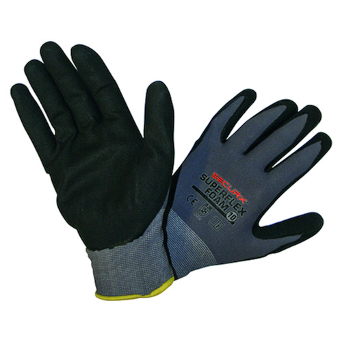 WERKHANDSCHOEN SUPERFLEX FOAM FIJNE GRIP M8 - nylon/nitrile - mechanische risico's Productafbeelding BIGPIC L