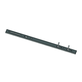 MONTAGEANKER 1-delig L140xBR20xD1,5mm A20xB7x10mm - hout licht Productafbeelding
