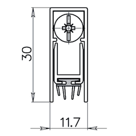 VALDORPEL SP Qtec 1030>830mm - incl bevestiging Productafbeelding