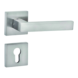 DEURKRUKGN DG 81L.ER.QRS L-gelast KL2 greenteQ PZ - roz vierk #52x11 - dd38-43 - oc kunst - inox Productafbeelding