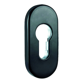 SLEUTELPLAAT OVAAL VEILIGHEID greenteQ PZ - 33x72x9mm - alu R9005 - FR DB3201ZW Productafbeelding
