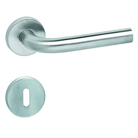 DEURKRUKGN Qtec L-afgerond BB - Ø19mm - dd39-52mm - veer - inox -staal onderc Productafbeelding