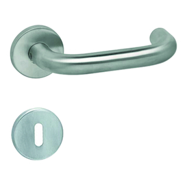 DEURKRUKGN Qtec U-afgerond BB - Ø19mm - dd39-52mm - veer - inox-staal onderc Productafbeelding