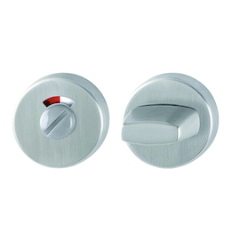 SLEUTELPLAAT ROND 42KVS ROOD/WIT WC - Ø52x8mm - inox - dd37-42mm - incl nok -oc pvc Productafbeelding