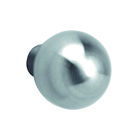 DEURTOP BOL 2091 VAST of DRAAIBAAR inox - Ø50 - H72mm - excl bev - excl rozet Productafbeelding