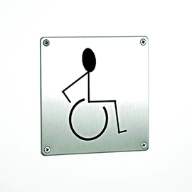 PICTOGRAM "ROLSTOEL" 150x150mm - inox AISI 316 Productafbeelding