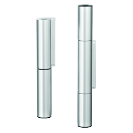 SCHARNIER KT-RN HAHN 3-del vr PVC industrie cez Ø22mm - R8077 bruin - opdek 0° 16,5-26mm - 160kg Productafbeelding