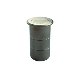 STEENHULS 401 verchroomd intØ9mm - extØ13mm - kraagØ17mm - H37,5mm - dicht Productafbeelding