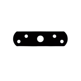 ONDERLEGPLAATSET VR SASH JAMMER bruin - incl 5x1mm & 5x2mm onderlegplaat Productafbeelding