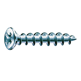 BESLAGSCHROEF FEX-KS kunststof 4,2x35 - zilver - VK - PH2 Productafbeelding