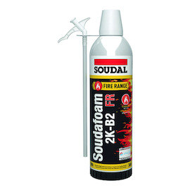 MONTAGESCHUIM 2K FR met spuittuit 400ml - paars - brandwerend Productafbeelding