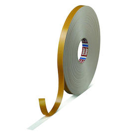KLEEFBAND DUBBEL 4970 19MM 50M wit/transp , univer.gladde opp Productafbeelding