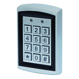 TOEGANGSCONTROLE 2 in 1 CODEKLAVIER & KAARTLEZER  opbouw - 12/24V AC/DC - 120x76x26mm - IP55 -125KHz Productafbeelding
