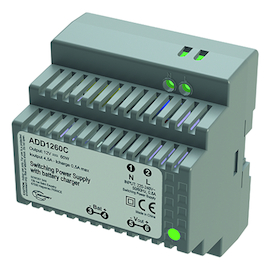 TRANSFO vr DIN-RAIL input 230V AC - output 12V DC - 60W - 5A Productafbeelding