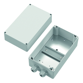 OPBOUWKAST met DIN-RAIL voor transfo DIN-rail - IP65 - 200x120x108mm Productafbeelding