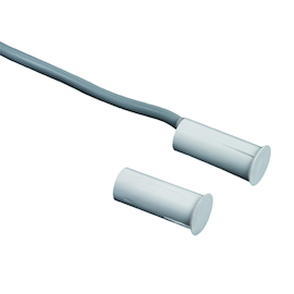 MAGNEETCONTACT REED (wissel) hout inbouw Ø9mm - L23,70mm - 100V DC - 250mA - 3-adrig 2m Productafbeelding