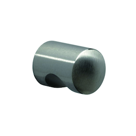 MEUBELKNOP BUISVORM met inkeping Ø15mm - L26mm - inox Productafbeelding
