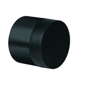 WANDBUFFER 01992/BL Ø30mm H26mm - zwart structuur - incl bevestiging Productafbeelding