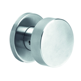 DEURTOP VLAK TL0402 VAST OP ROZET inox -dd37-50mm -Ø50 -H51mm -incl bev -rozØ53x7mm Productafbeelding