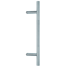 DEURGREEP TT-schuin 45° Qtec Ø25mm - as300mm - TL500mm - H85mm - inox Productafbeelding