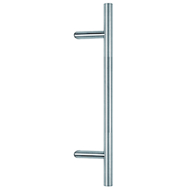 DEURGREEP TT-schuin 45° Ø30mm - as1000mm - TL1200mm - H90mm - inox Productafbeelding