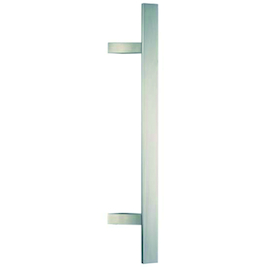 DEURGREEP TT-schuin plat 45° Ø40x10mm - as350mm - TL500mm - H70mm - inox Productafbeelding