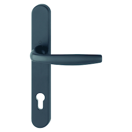 DEURKRUKGN HALF BUITENZIJDE NEWYORK 3357N 92PZ -H250xB36xD10mm-F9714 zwart mat-incl nok+veer Productafbeelding