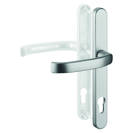 DEURKRUKGN DG28.S216.AL.SS.AU exterieur greenteQ 92PZ - H243xB28xD12mm - F9 inox look Productafbeelding