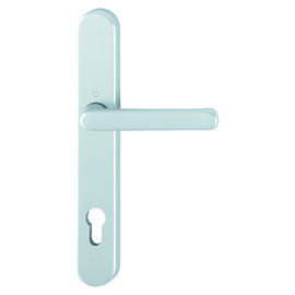 DEURKRUKGN HALF BUITENZIJDE ROLLUIK 099KH/3357N 92PZ - H250xB36xD10mm - F9 inox look - incl nok Productafbeelding