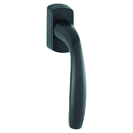 RAAMGREEP NEWYORK SECUSTIK + VARIOFIT 90° - stift.7x32-42mm - zwart mat - incl.bev Productafbeelding