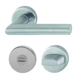 DEURKRUKGN AMSTERDAM 1400Z L-gelast WC-snelstift-dd37-42mm-zonder rood/wit-inox Productafbeelding