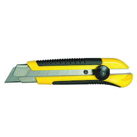 AFBREEKMES CUTTER STANLEY 0,7x25mm - metalen geleider - incl blokkageknop Productafbeelding